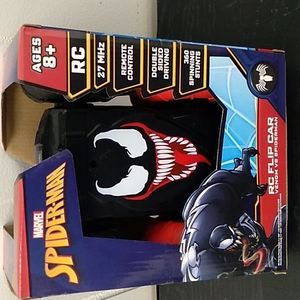 NIB VENOM VS SPIDERMAN REMOTE CONTROL FLIP CAR